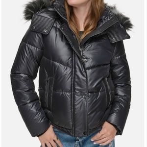 Faux Fur Puffer Coat